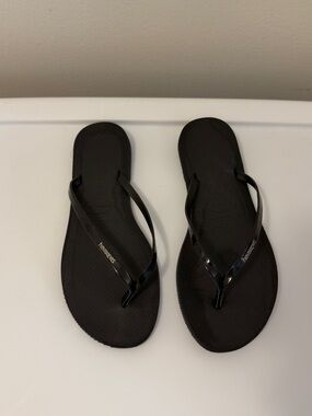 Havaianas Women's Flip Flop Sandals — Black